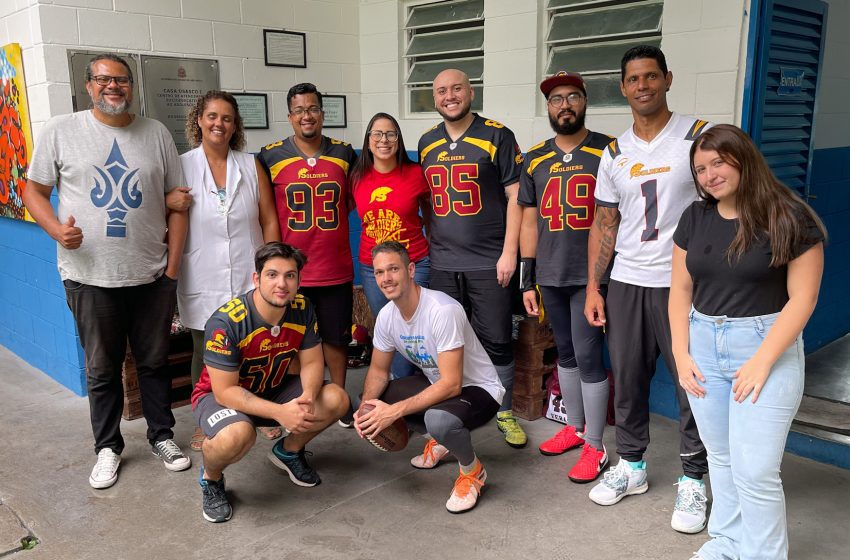  Infância e Juventude e Soldiers levam práticas do futebol americano à Fundação Casa Osasco