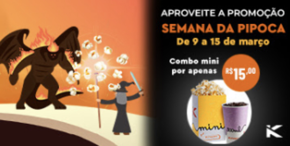 Kinoplex anuncia promoção exclusiva na ‘’Semana da Pipoca’’
