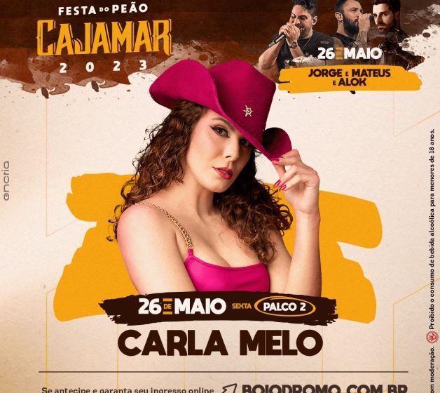  Carla Melo e Jorge & Mateus comandam o penúltimo dia da 31ª Festa do Peão de Boiadeiro de Cajamar