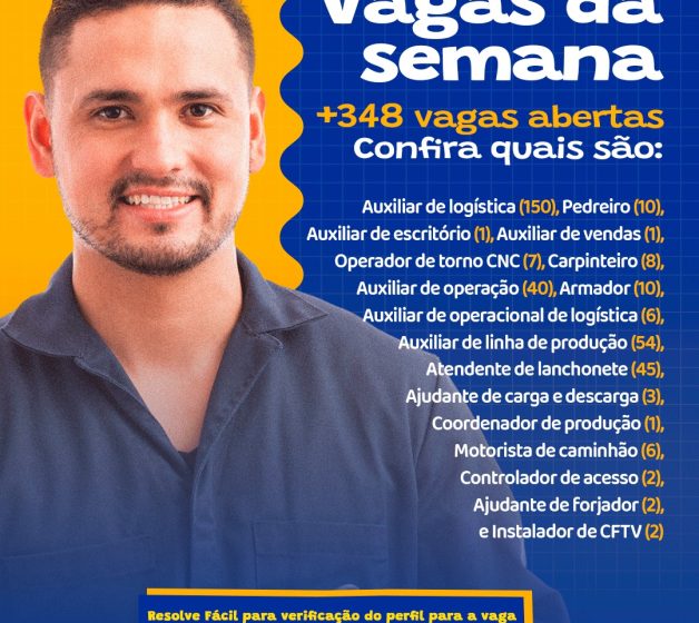  Itapevi oferece 348 vagas de emprego