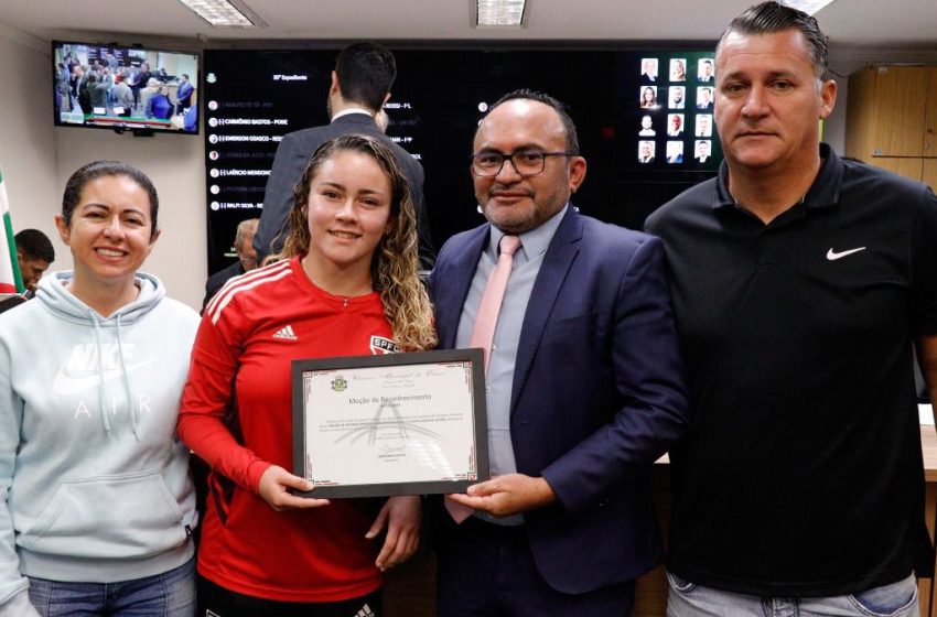  Atleta de Osasco tem empenho reconhecido pela Câmara Municipal