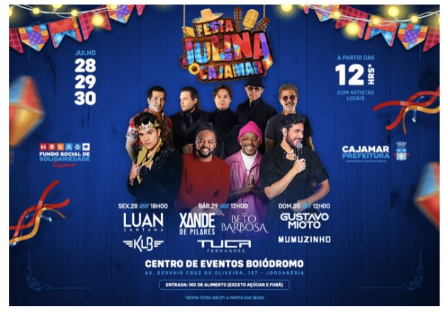  Cajamar terá três dias de Festa Julina com muitos shows