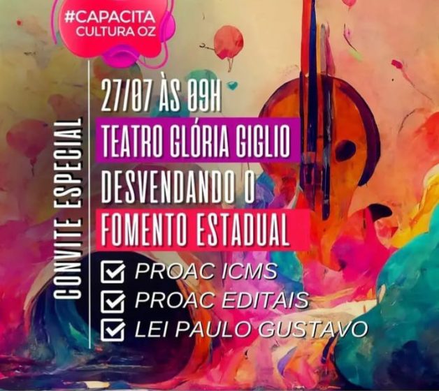  Prefeitura de Osasco e Governo do Estado oferecem capacitação para projetos culturais e criativos 