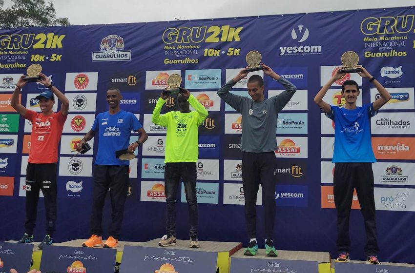  Dupla do atletismo de Osasco se destaca em provas de 4 km e 21 km  