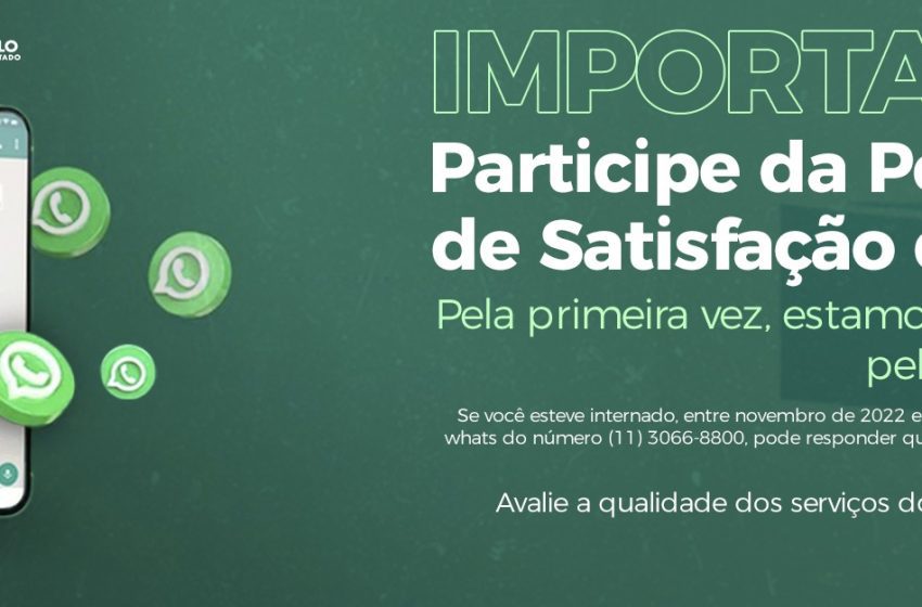  Governo de SP lança pesquisa de satisfação dos usuários do SUS paulista