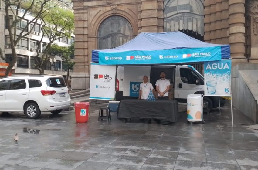  Nova onda de calor mobiliza ações do Governo de SP para distribuição de água no centro da capital