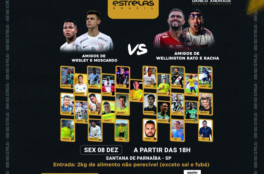  Santana de Parnaíba recebe Jogo das Estrelas Brasil, nesta sexta-feira (8/12)