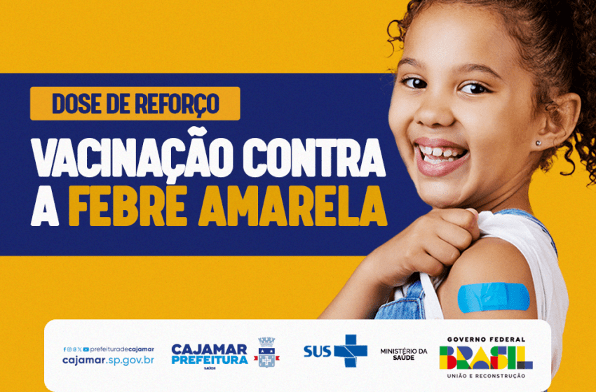  Saúde convoca a população para dose de reforço contra a febre amarela