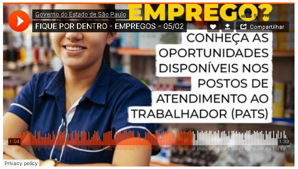  Estado de SP reúne mais de 15 mil vagas de emprego