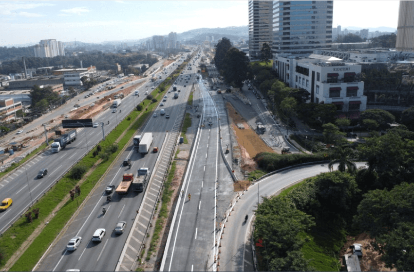  Trecho de adequação de pista da Castello é reaberto ao lado do Trevo de Alphaville  