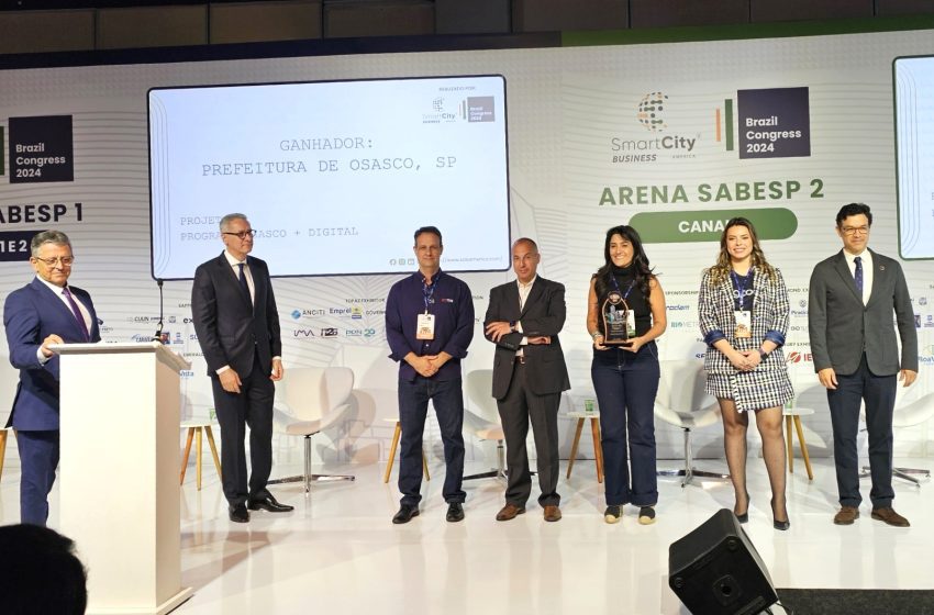  Osasco é premiada no InovaCidade 2024 pelo Programa “Osasco + Digital”