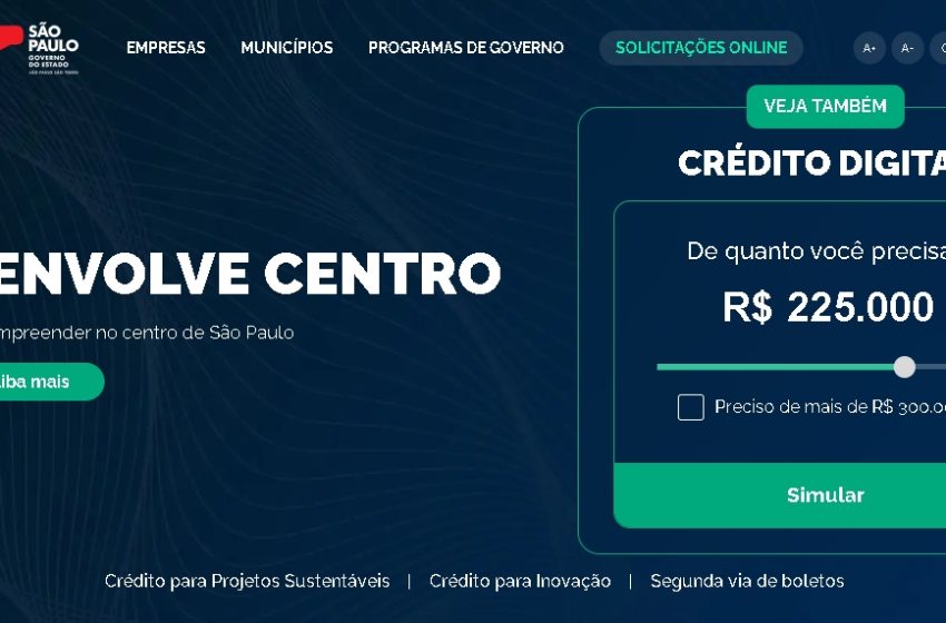  Governo estadual simplifica regras de acesso ao crédito em caso de calamidade pública
