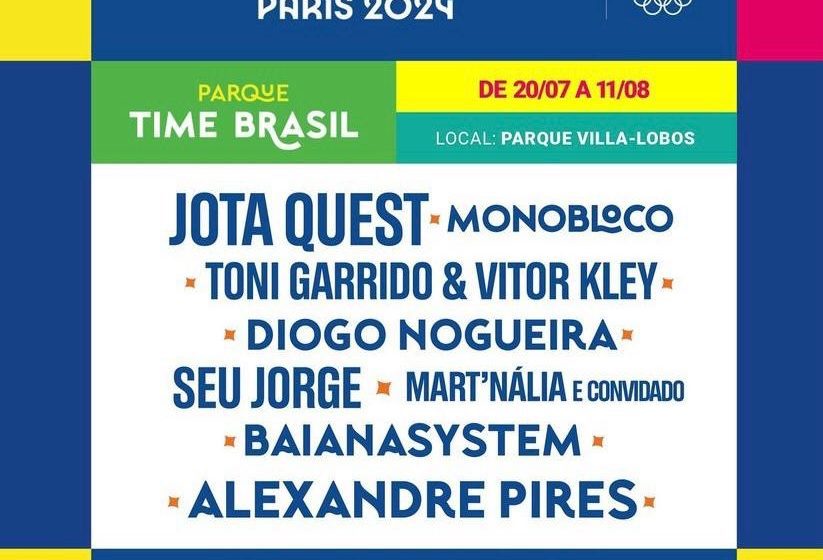  Agenda Cultural: Festival Olímpico Parque Time Brasil: Fan Fest acontece no Parque Villa-Lobos