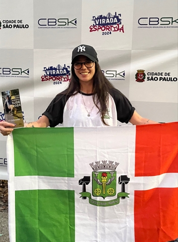  Skatista de Osasco é bicampeã do Downhill Slide