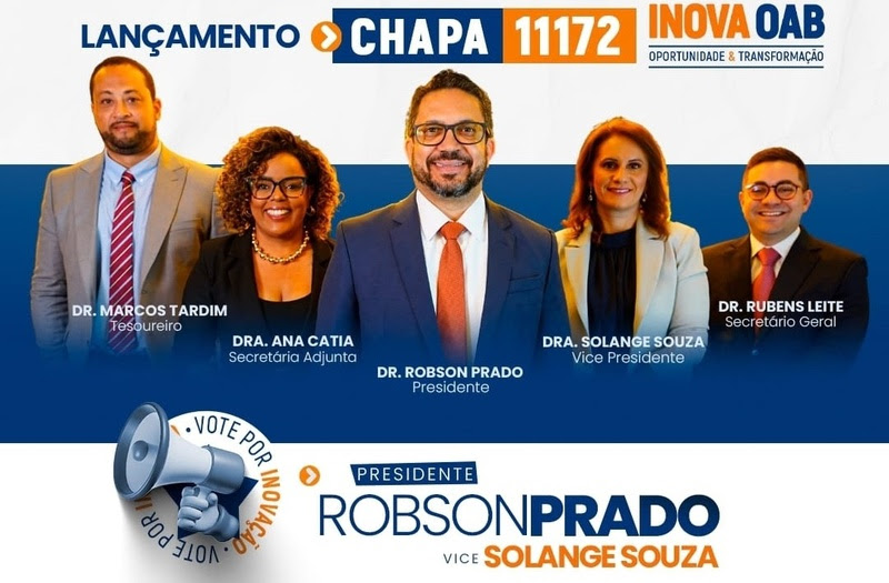  Eleições OAB-Barueri: Chapa INOVA OAB, liderada por Robson Prado, propõe gestão inovadora e conectada às necessidades dos advogados