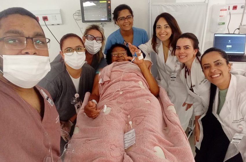  Dona Vanilde, a primeira paciente do Hospital Rota dos Bandeirantes de Barueri 