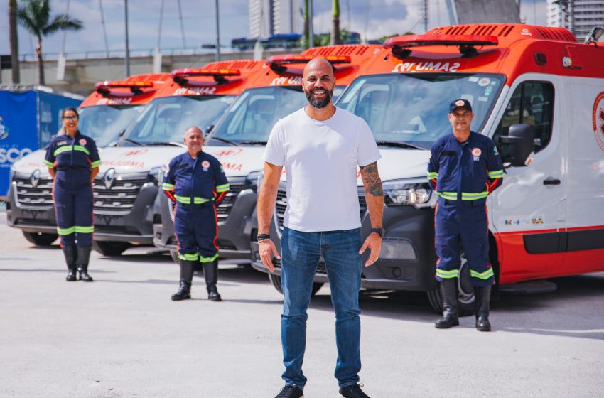  Osasco recebe do Ministério da Saúde quatro ambulâncias novas para o SAMU