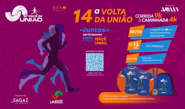  Estão abertas as inscrições para a 14ª Volta da União