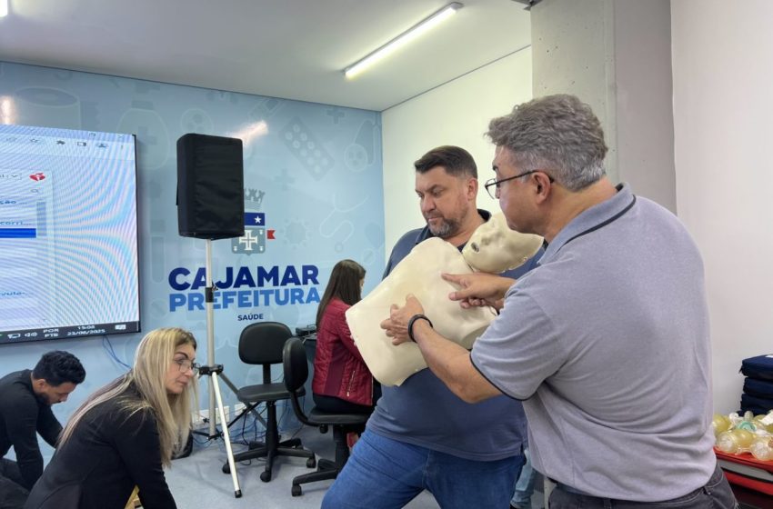  Cajamar realiza treinamento de primeiros socorros aos profissionais no Complexo de Saúde