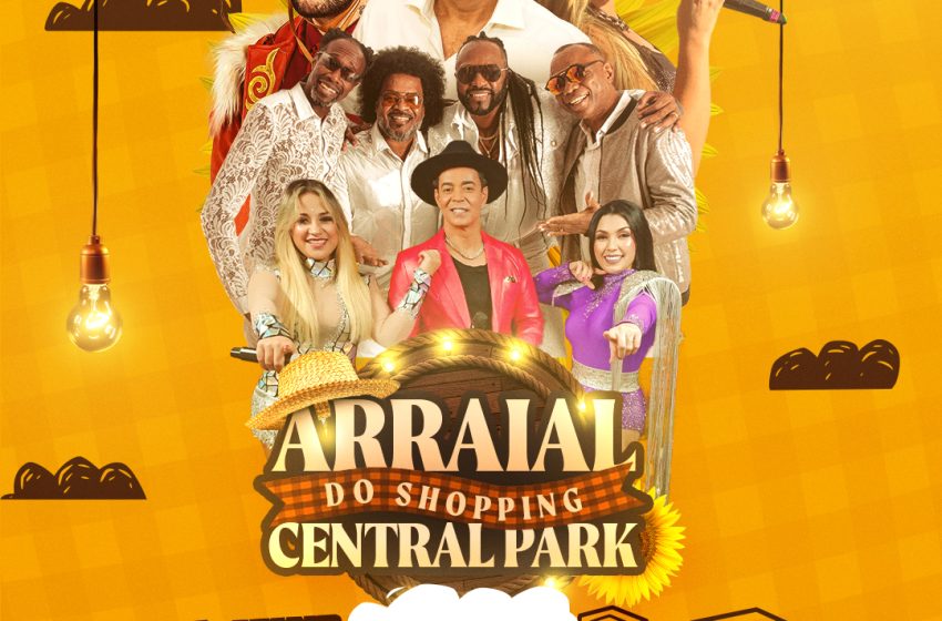  Arraial do Shopping Central Park traz Frank Aguiar e Negritude Jr com entrada gratuita