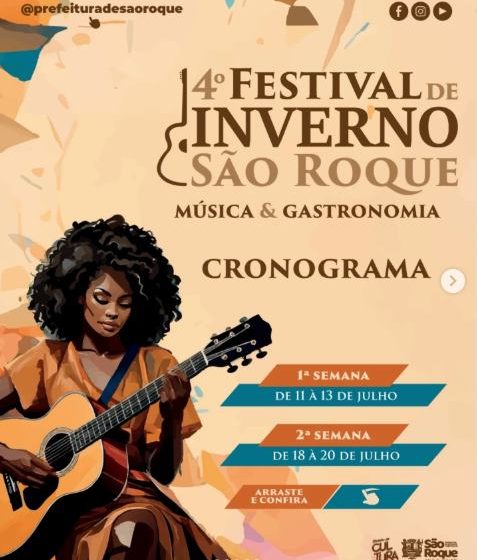  São Roque recebe 4º Festival de Inverno com shows gratuitos na Brasital