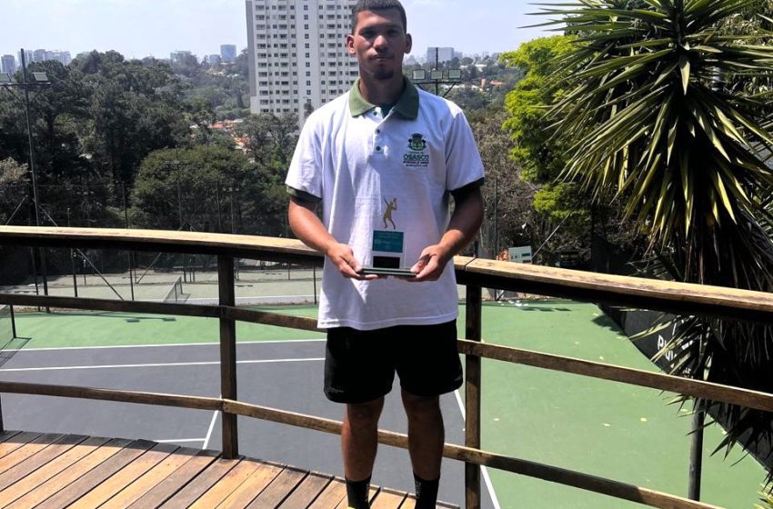  Tenista de Osasco conquista 1º lugar em torneio de tênis