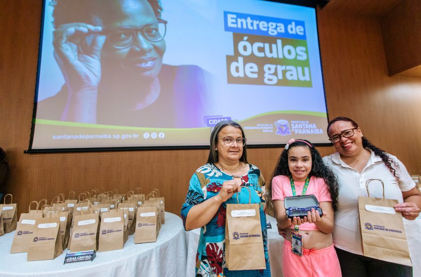  Santana de Parnaíba entrega mais 192 óculos de grau a pessoas atendidas pelos CRAS da cidade