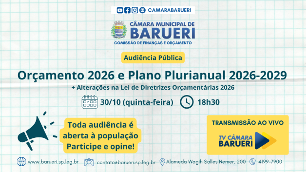 Arte: Secretaria de Comunicação Social/CMB