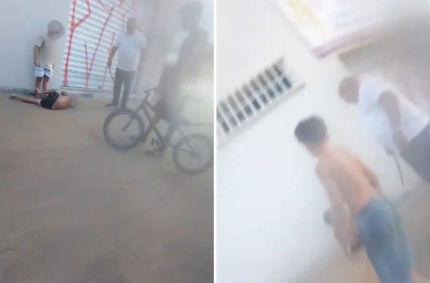  Pai obriga menino a apanhar do próprio filho em franca, diz avô