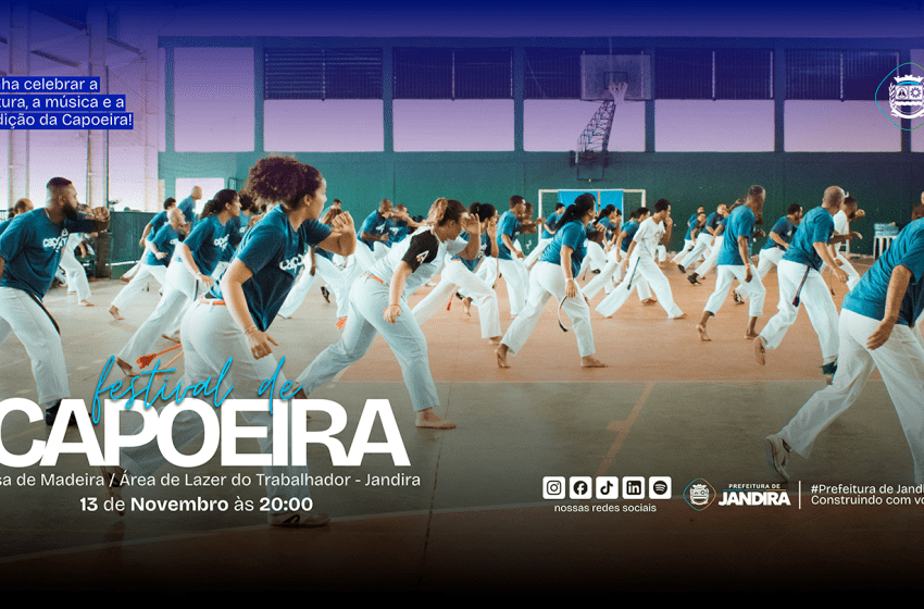  Festival de Capoeira de Jandira 2025 celebra a cultura e o movimento em grande estilo
