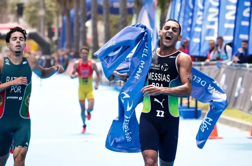  Triatleta brasileiro manoel messias conquista o bicampeonato na copa do mundo do chile