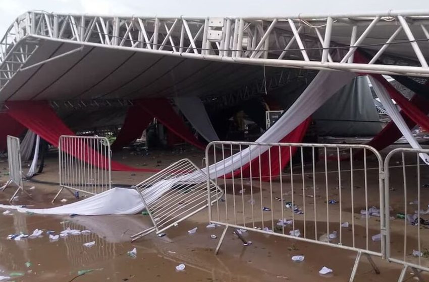  Sp: estrutura cede em festa e deixa morto e dezenas de feridos
