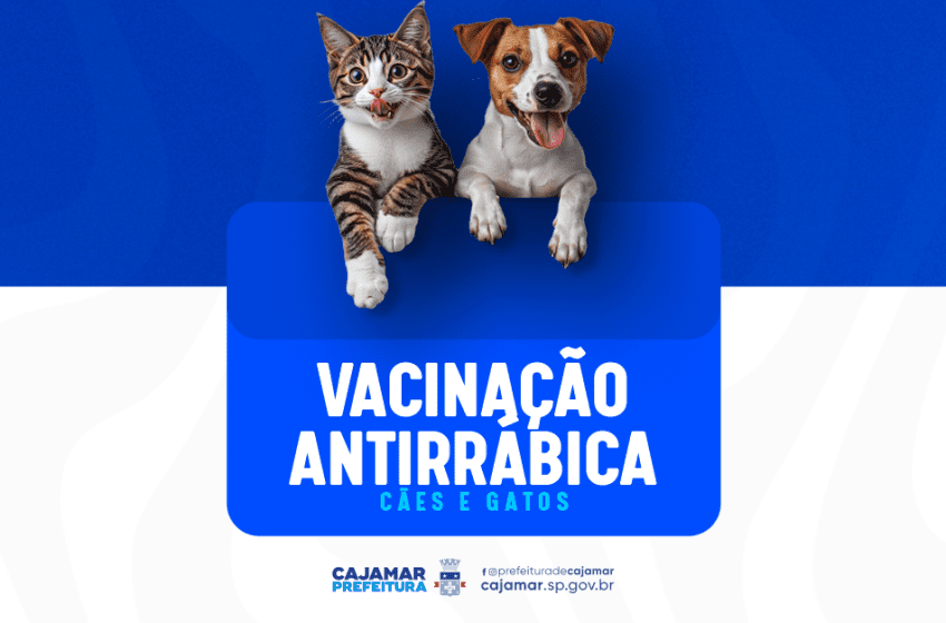  Cajamar reforça a importância da vacinação antirrábica para cães e gatos