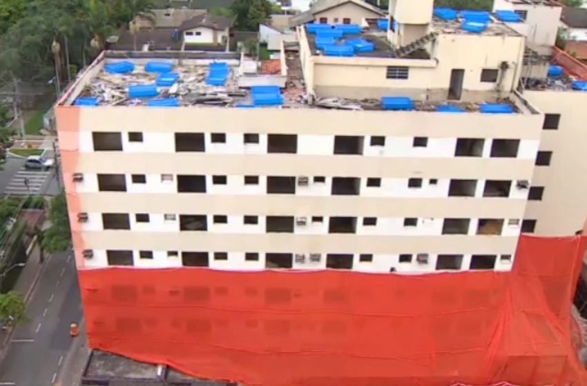  Implosão de hotel em são josé utilizará drones e 50 kg de explosivos