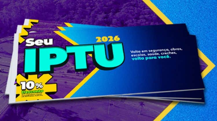  Segunda via do IPTU 2026 já está disponível no site da Prefeitura