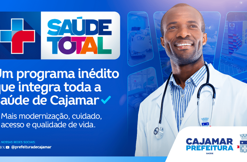  Cajamar lança o programa Saúde Total que visa acolher e cuidar de todos serviços em sua totalidade