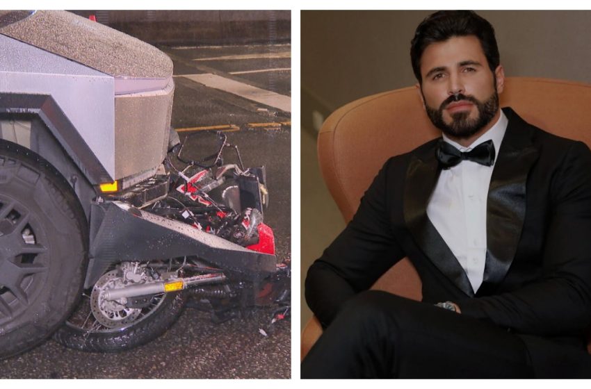  Dentista influencer e seu Tesla Cybertruck em acidente que matou motociclista
