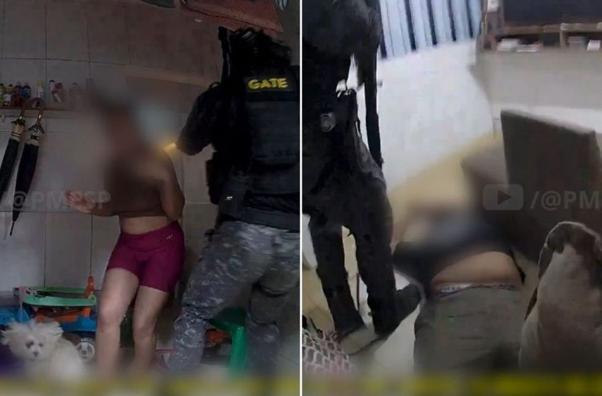  GATE resgata mulher feita de refém em Guarujá após invasão tática