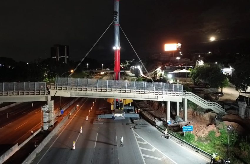  ViaOeste conclui com sucesso operação de lançamento de viga na Castello Branco (SP-280)
