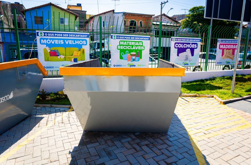  Ecopontos de Osasco passam a funcionar em novo horário, sem pausa para almoço e jantar